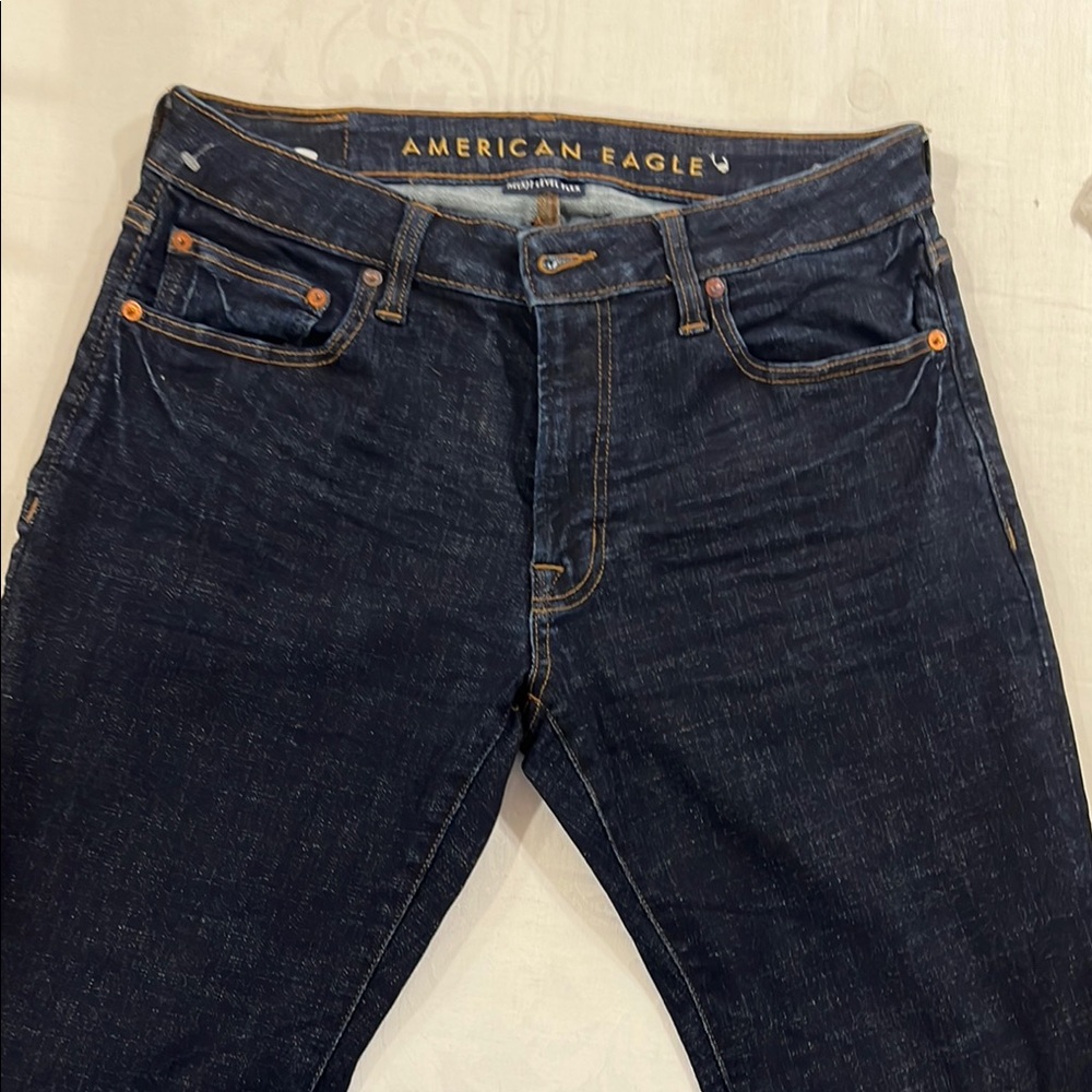 American Eagle Outfitters Blue Slim Straight Denim